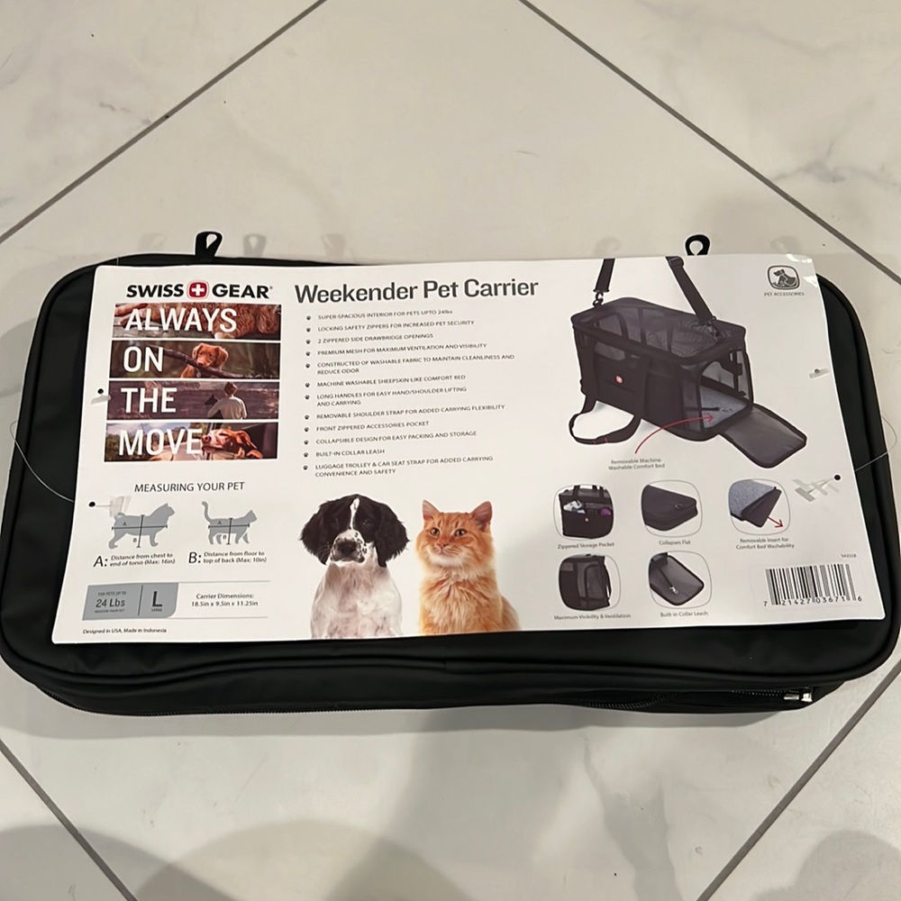 Weekend pet carrier large